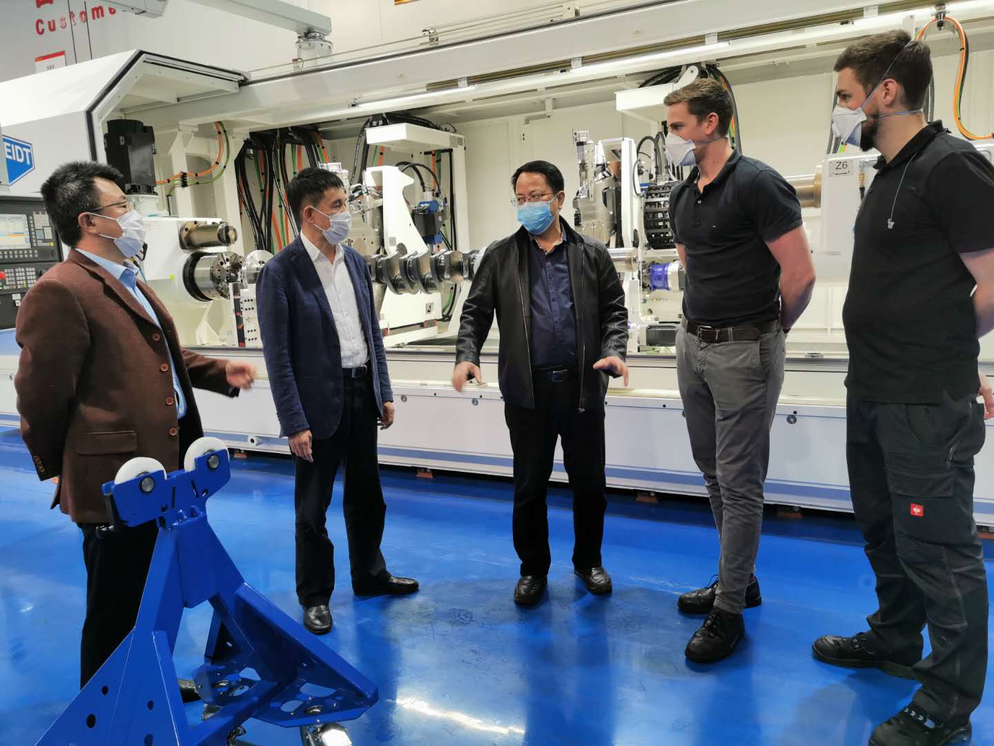 临桂新区管委会主任、临桂区委书记何新明视察usdt网投娱乐股份复工复产情况